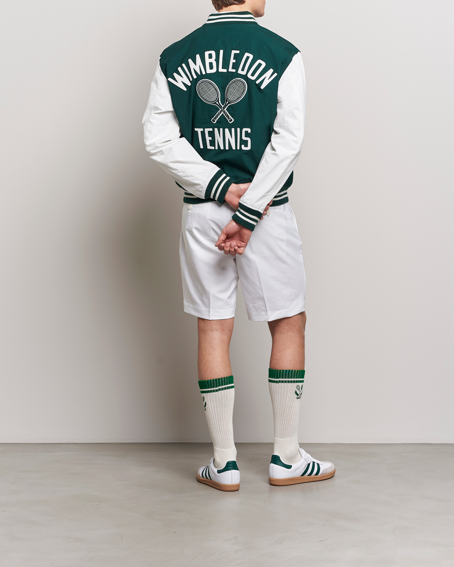 Homme | Manteaux Et Vestes | Polo Ralph Lauren | Wimbledon Bomber Jacket White/Moss Agate