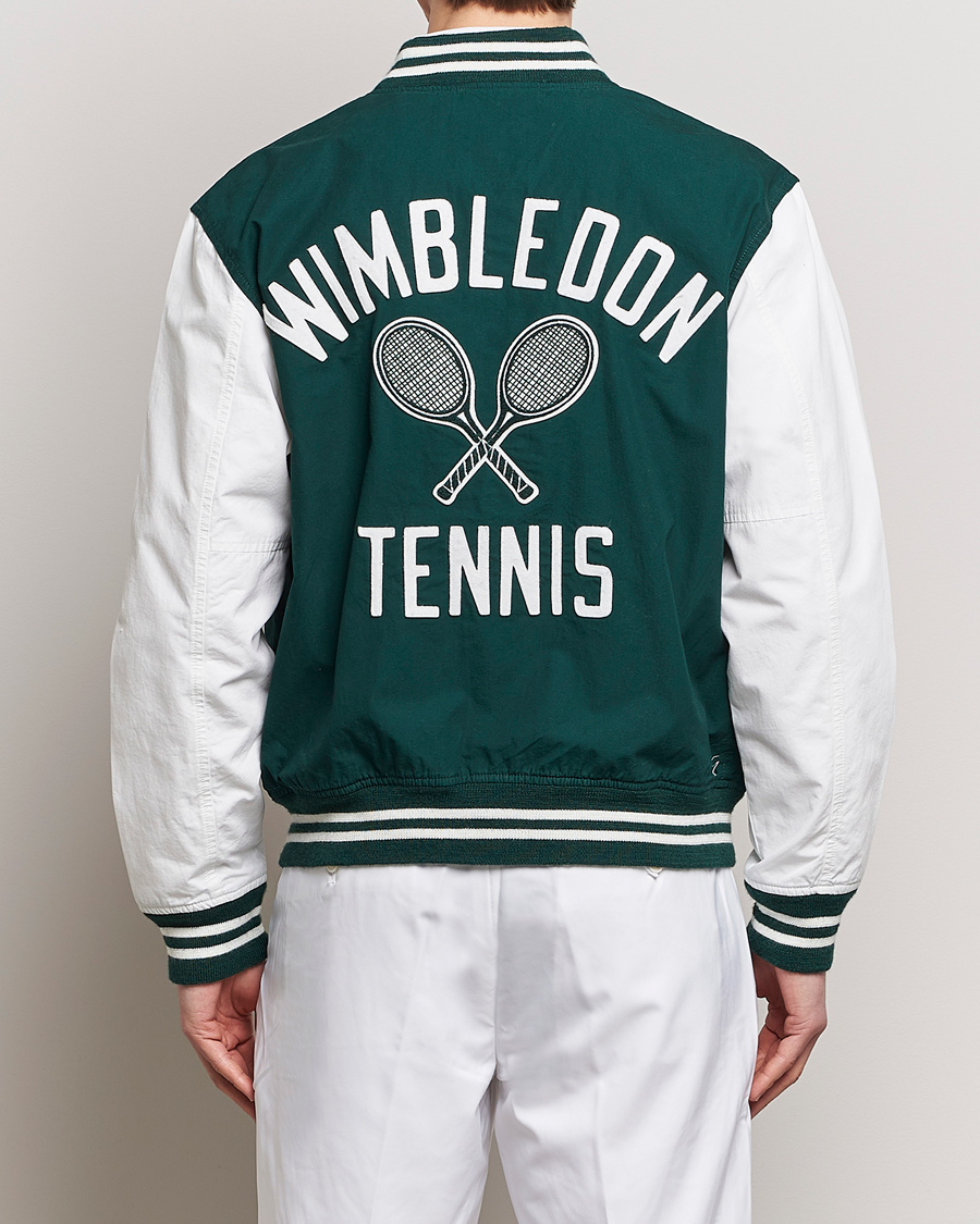 Homme | Manteaux Et Vestes | Polo Ralph Lauren | Wimbledon Bomber Jacket White/Moss Agate