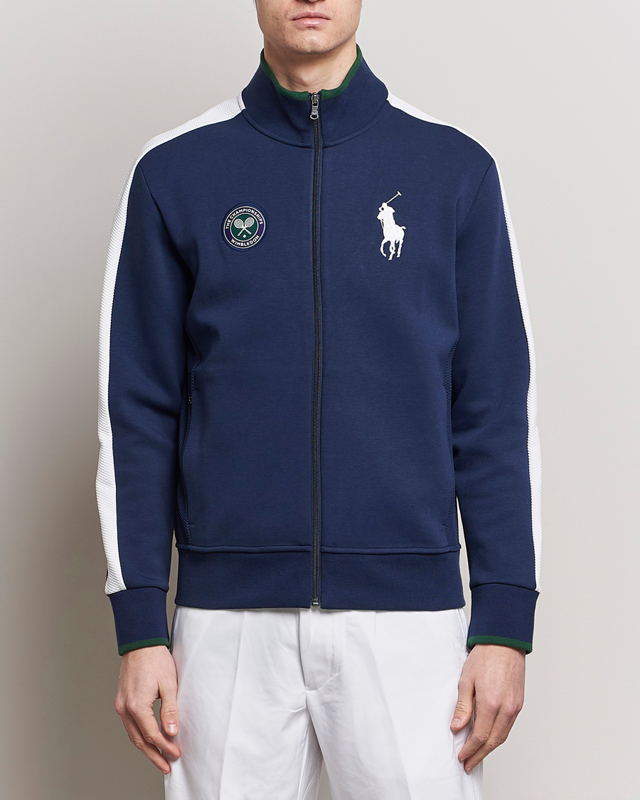Homme | Pulls Et Tricots | Polo Ralph Lauren | Wimbledon Full Zip Sweater Refined Navy