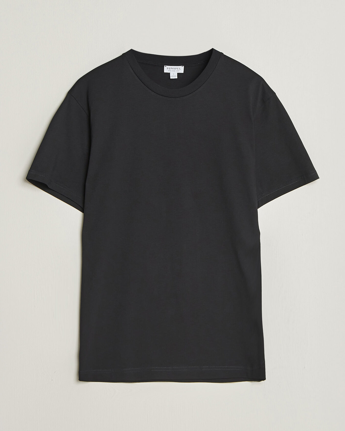 Homme | T-shirts | Sunspel | Riviera Midweight T-Shirt Black