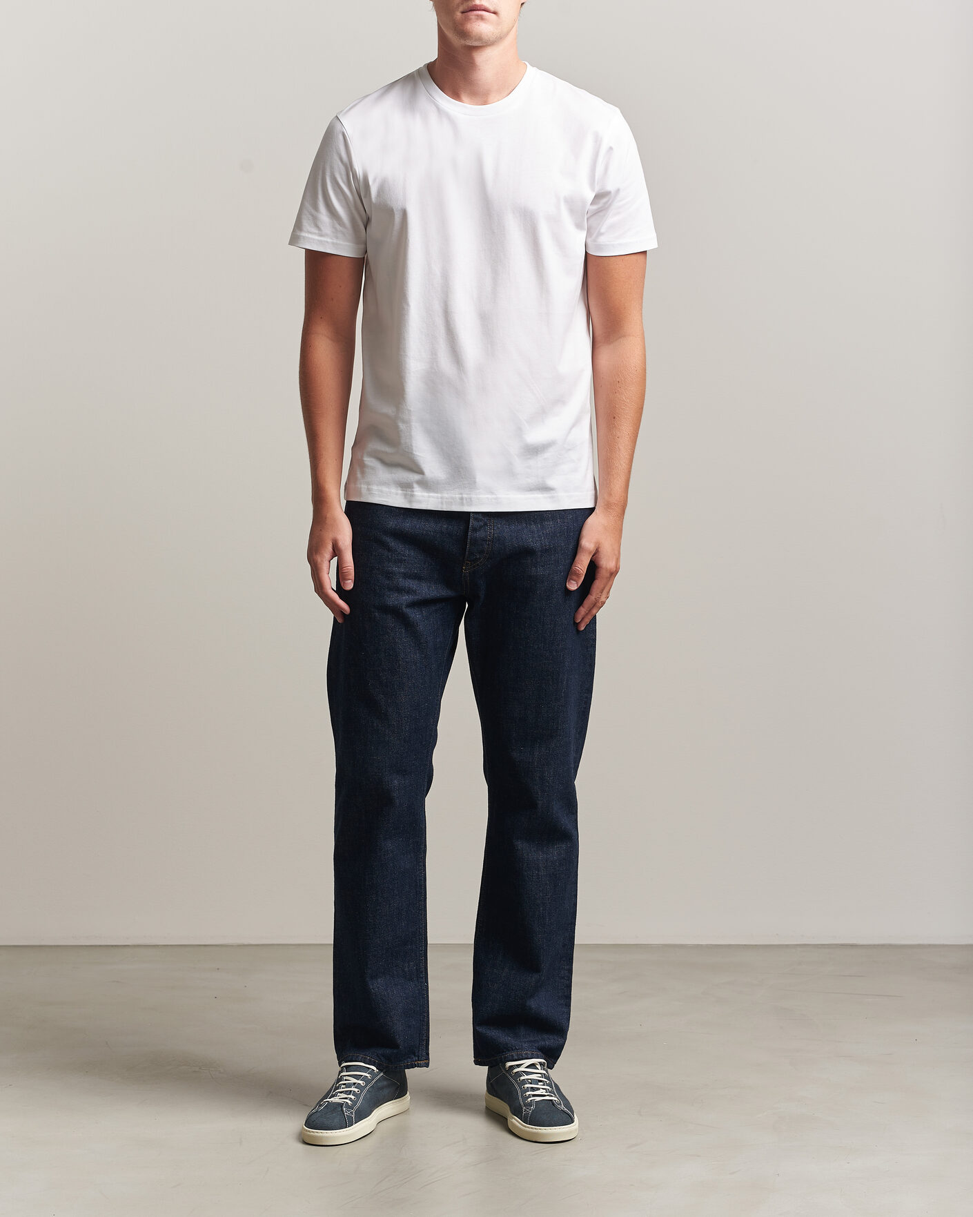 Homme | T-shirts | Sunspel | Riviera Midweight T-Shirt White
