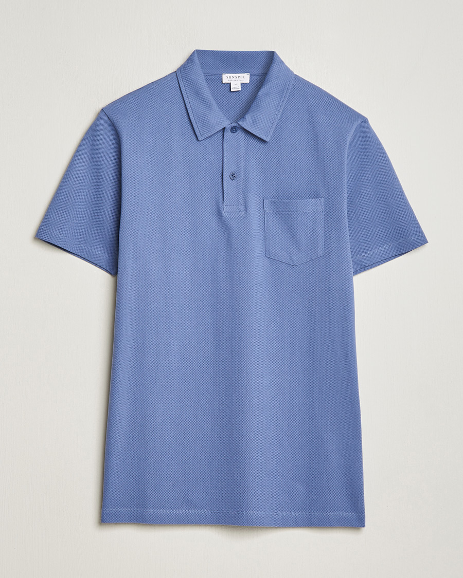 Homme | Polos | Sunspel | Riviera Polo Shirt Grape