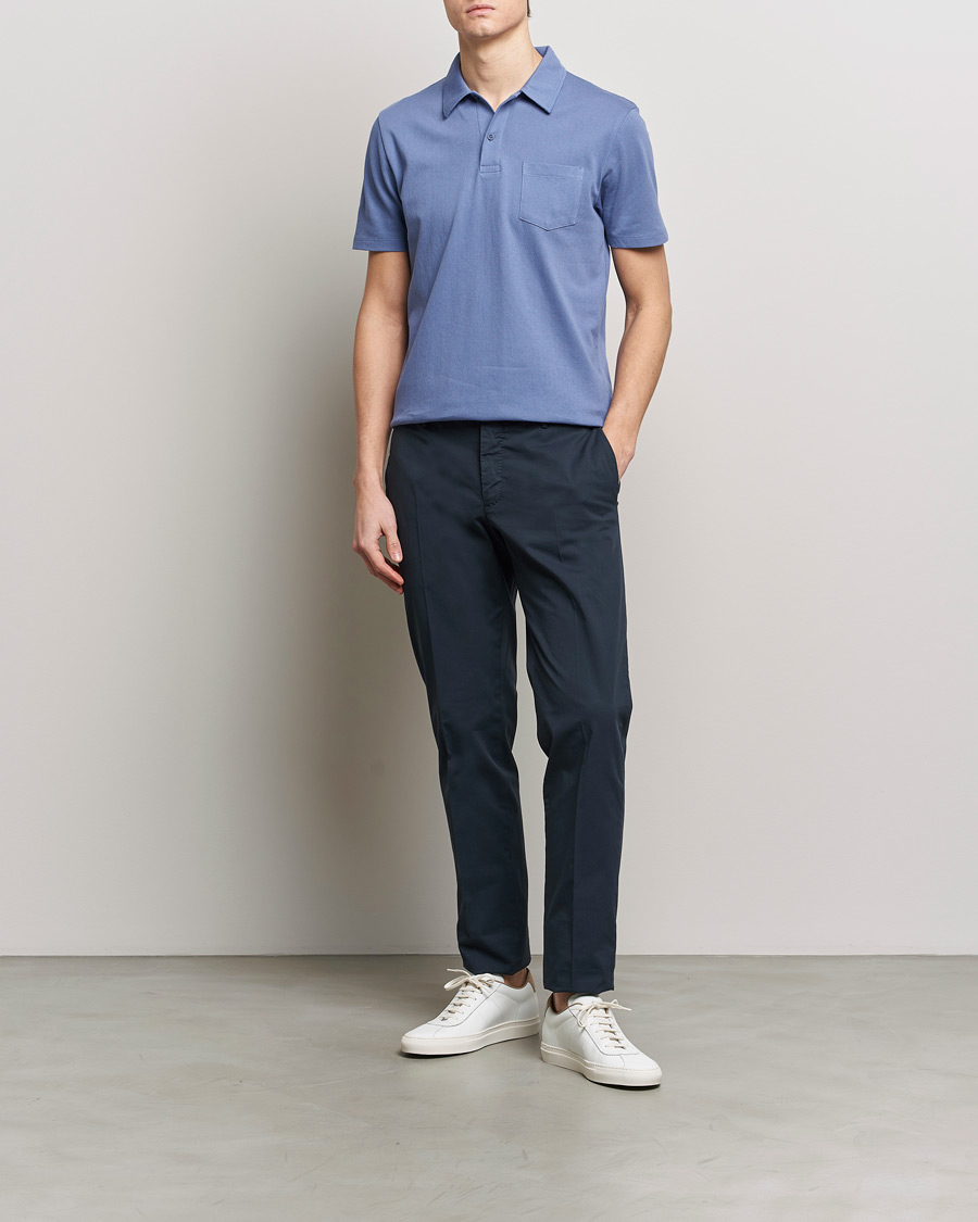 Homme | Polos | Sunspel | Riviera Polo Shirt Grape