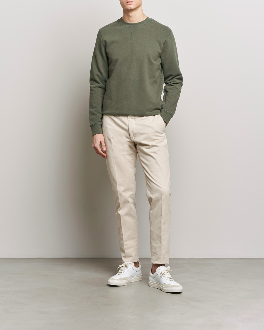 Homme | Pulls Et Tricots | Sunspel | Loopback Sweatshirt Khaki