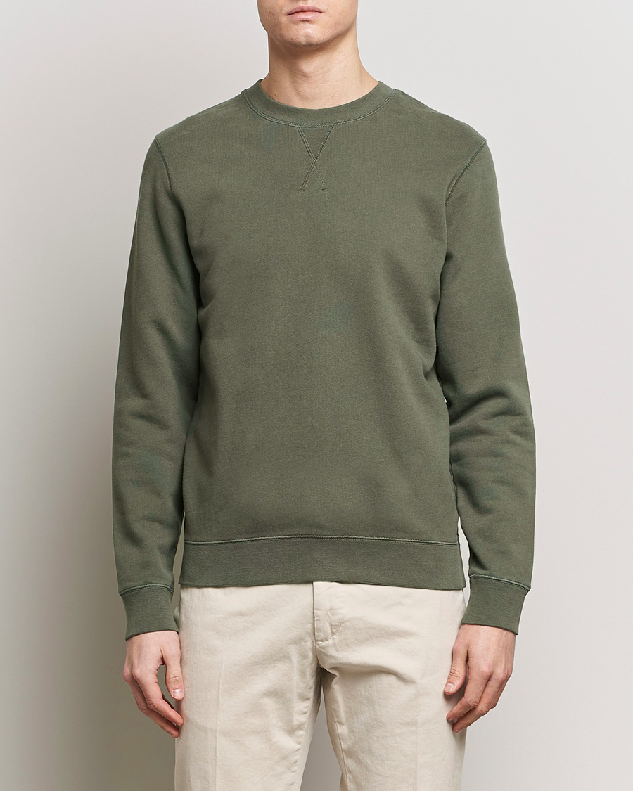 Homme | Pulls Et Tricots | Sunspel | Loopback Sweatshirt Khaki