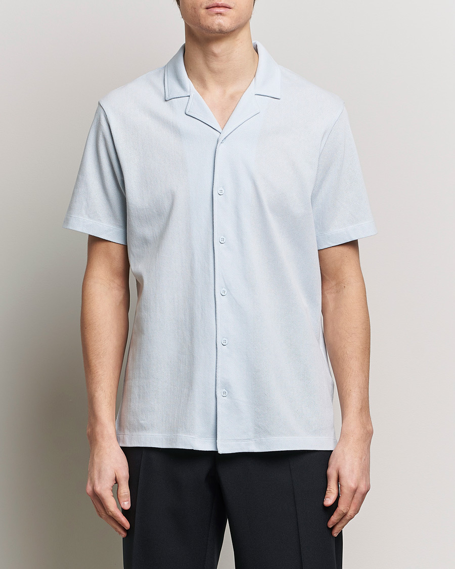 Homme | Casual | Sunspel | Riviera Resort Shirt Light Blue