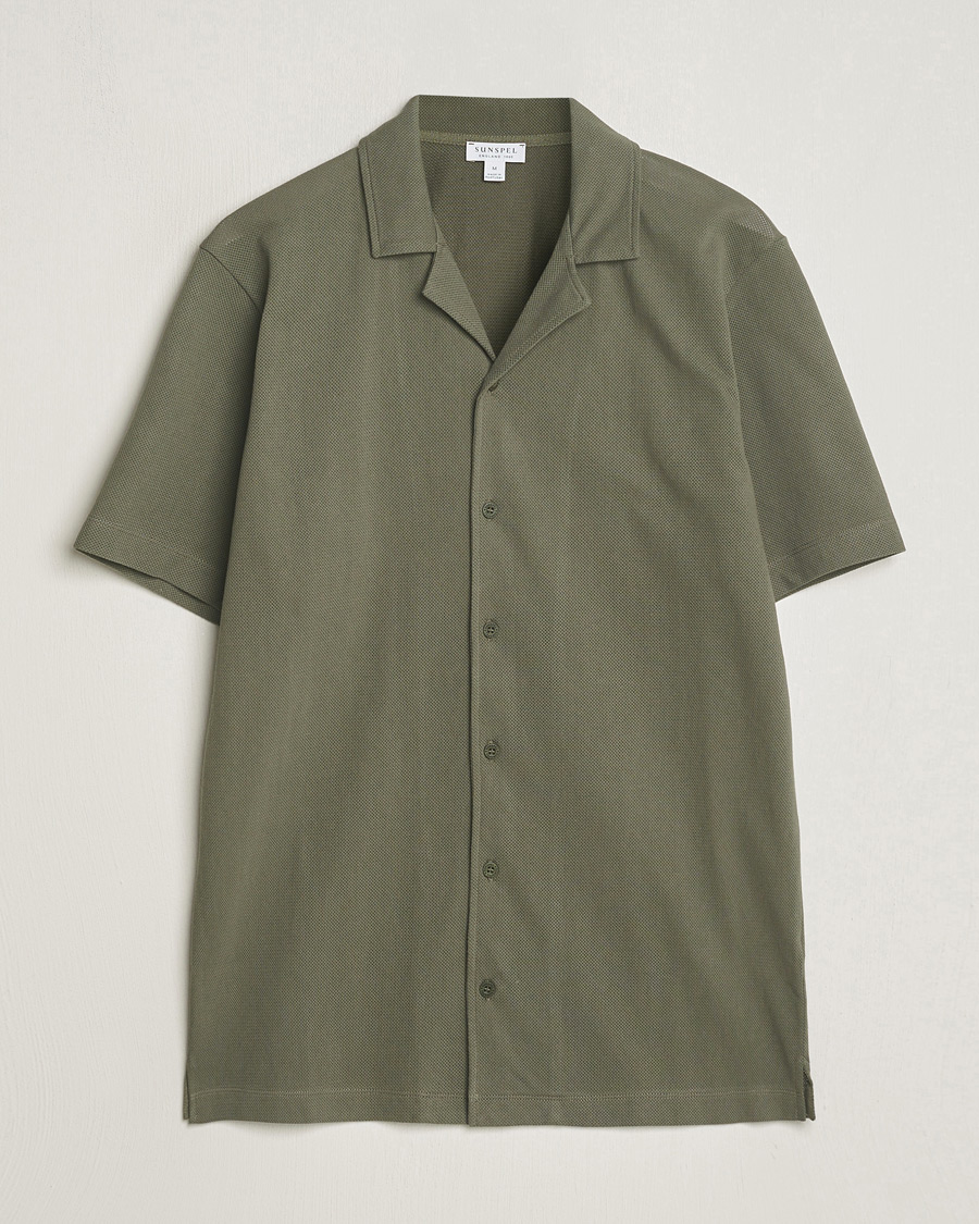 Homme | Chemises | Sunspel | Riviera Resort Shirt Khaki