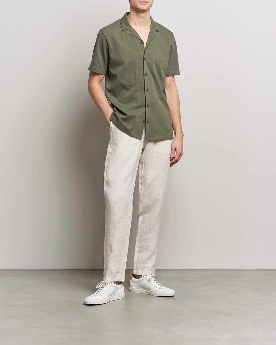 Homme | Chemises | Sunspel | Riviera Resort Shirt Khaki
