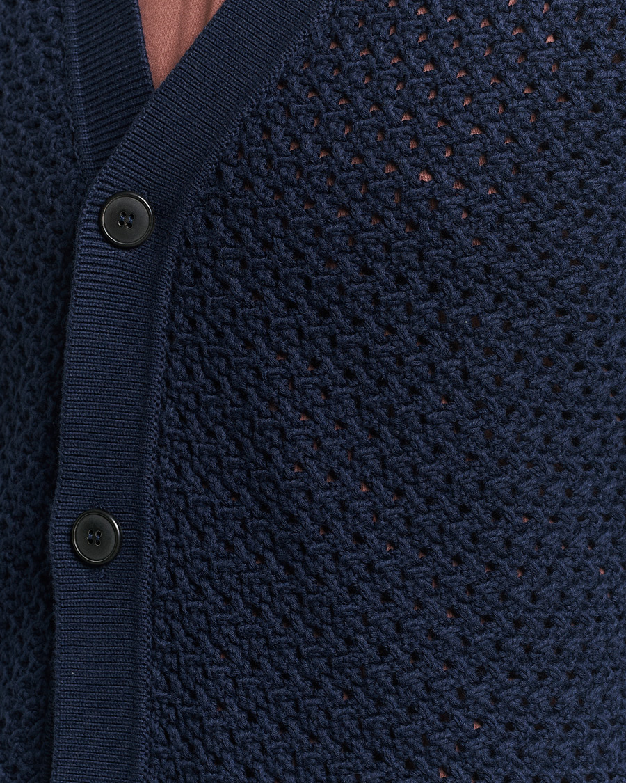 Homme | Pulls Et Tricots | Sunspel | Chunky Knit Cotton Cardigan Navy