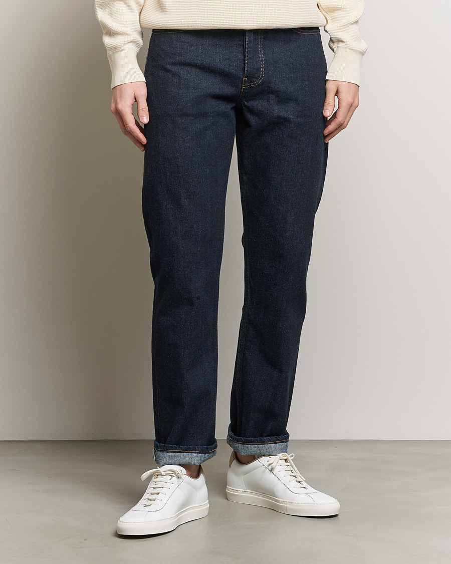 Homme |  | Sunspel | Japanese Selvedge Jeans Blue