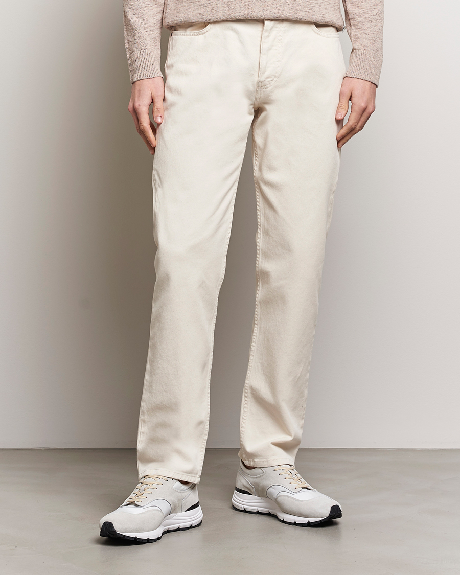 Homme | Pantalons | Sunspel | Five Pocket Cotton Twill Trousers Undyed