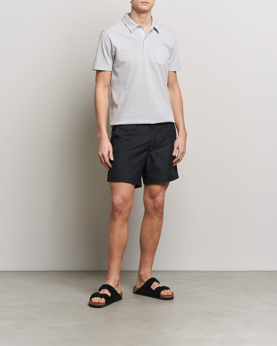 Homme | Maillots De Bain | Sunspel | Recycled Seaqual Tailored Swim Shorts Black