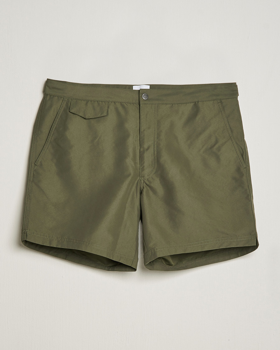 Homme | Maillots De Bain | Sunspel | Recycled Seaqual Tailored Swim Shorts Hunter Green