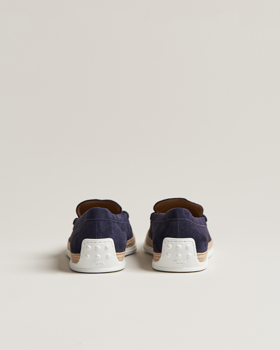 Homme | Tod's Raffia Loafer Navy Suede | Tod's | Raffia Loafer Navy Suede