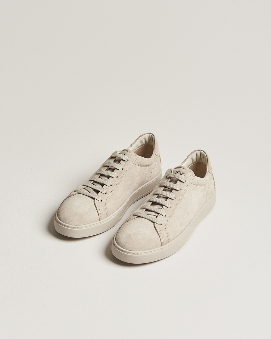 Homme | Tod's Cassetta Lacciata Sneaker Light Grey Suede | Tod's | Cassetta Lacciata Sneaker Light Grey Suede