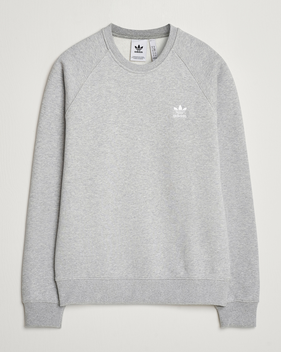 Homme | Pulls Et Tricots | adidas Originals | Essential Crew Neck Sweatshirt Grey Melange