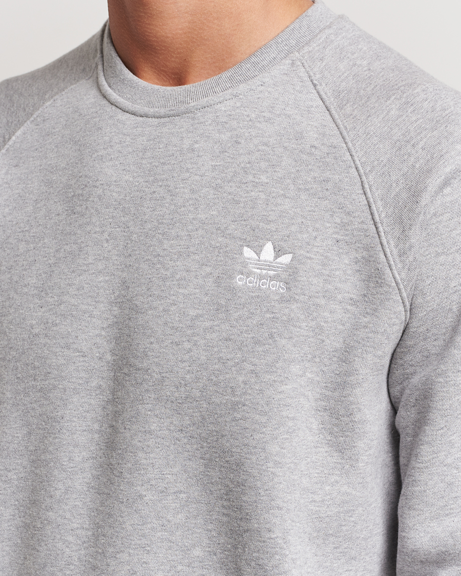 Homme | Pulls Et Tricots | adidas Originals | Essential Crew Neck Sweatshirt Grey Melange