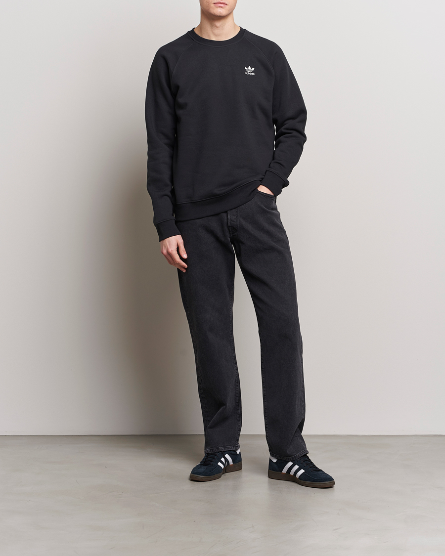 Homme | Pulls Et Tricots | adidas Originals | Essential Crew Neck Sweatshirt Black