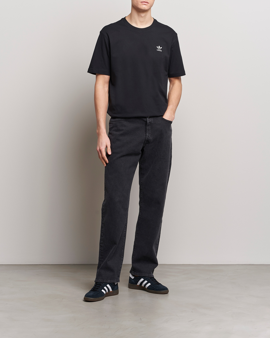 Homme | T-shirts | adidas Originals | Essential Crew Neck T-Shirt Black