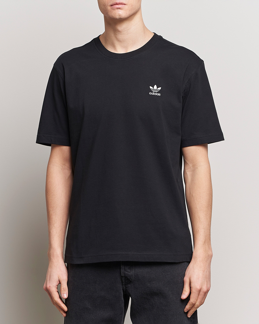 Homme | T-Shirts Noirs | adidas Originals | Essential Crew Neck T-Shirt Black