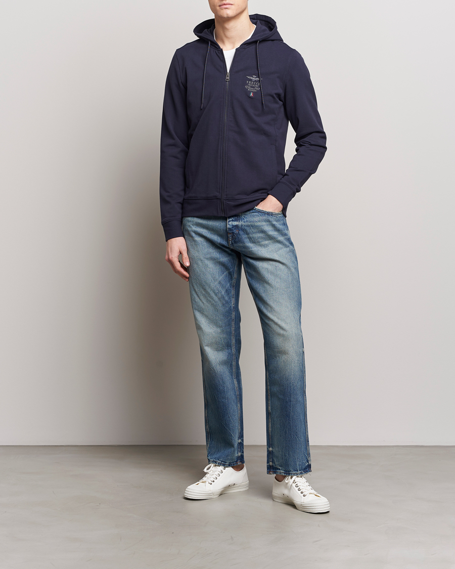 Homme | Pulls Et Tricots | Aeronautica Militare | Full Zip Hoodie Navy