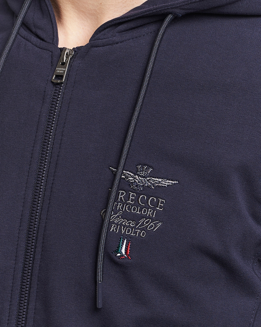 Homme | Pulls Et Tricots | Aeronautica Militare | Full Zip Hoodie Navy