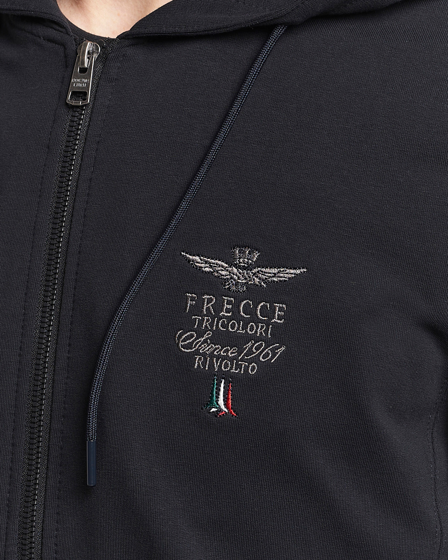 Homme | Pulls Et Tricots | Aeronautica Militare | Full Zip Hoodie Black