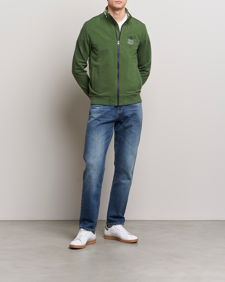 Homme | Pulls Et Tricots | Aeronautica Militare | Full Zip Sweater Seaweed Green