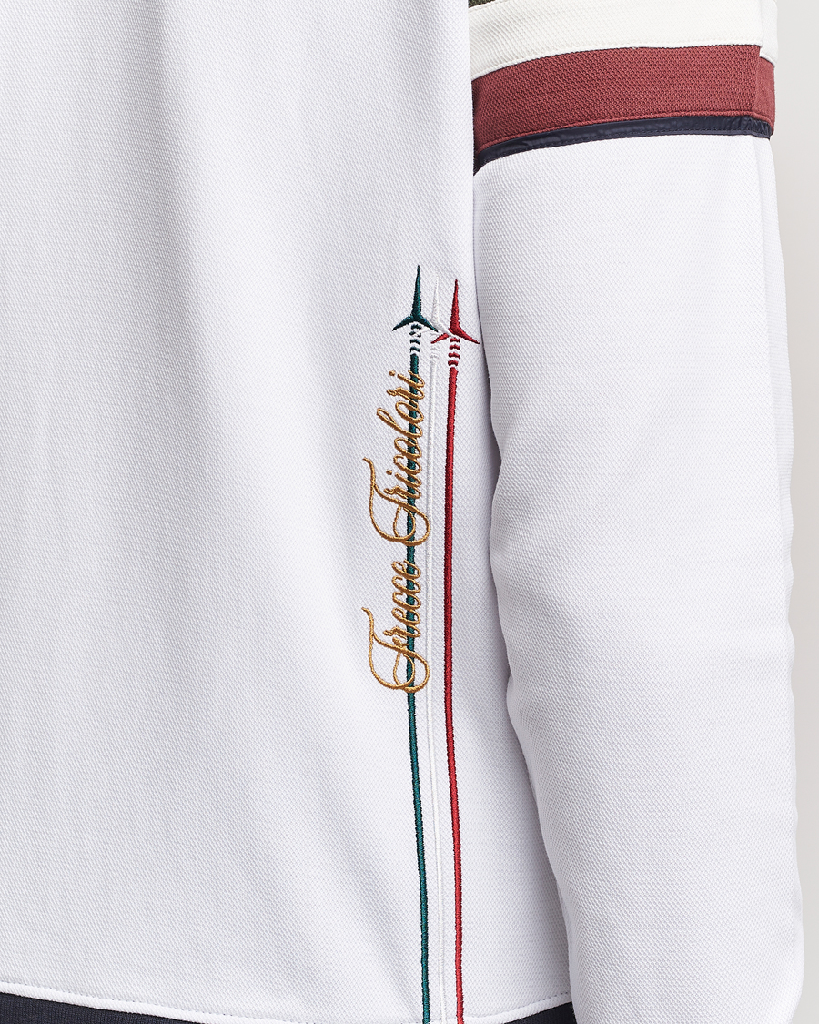 Homme | Pulls Et Tricots | Aeronautica Militare | Full Zip Tricolori Sweater Off White
