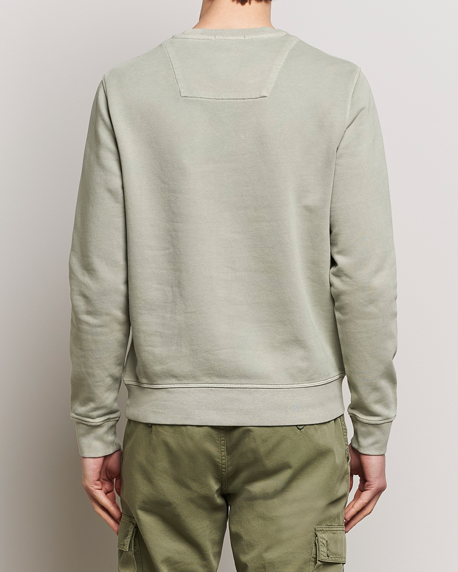 Homme | Pulls Et Tricots | Aeronautica Militare | Washed Crew Neck Sweatshirt Sage Green