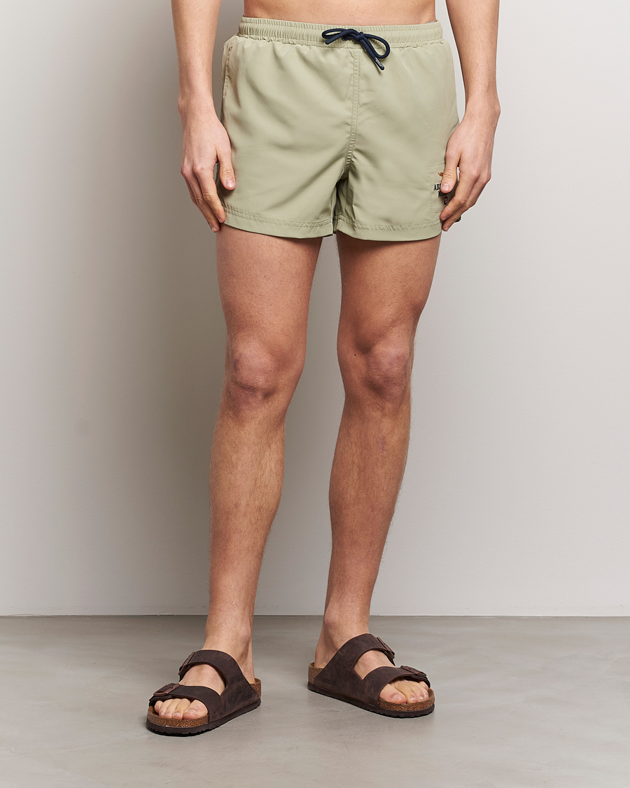 Homme | Maillots De Bain | Aeronautica Militare | Costume Swim Shorts Sage Green