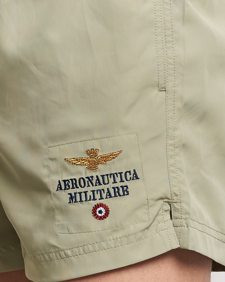 Homme | Maillots De Bain | Aeronautica Militare | Costume Swim Shorts Sage Green