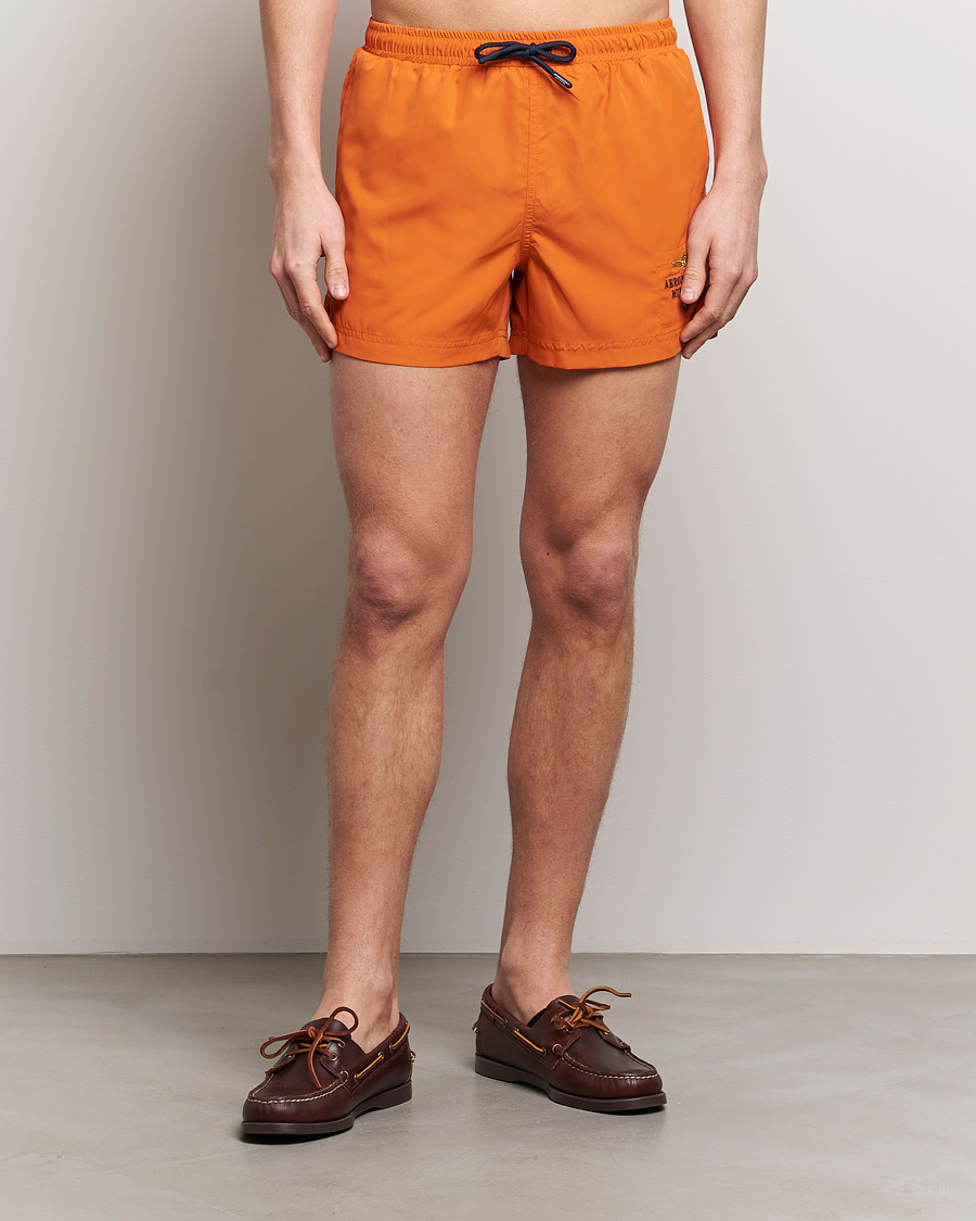 Homme | Maillots De Bain | Aeronautica Militare | Costume Swim Shorts Carrot Orange