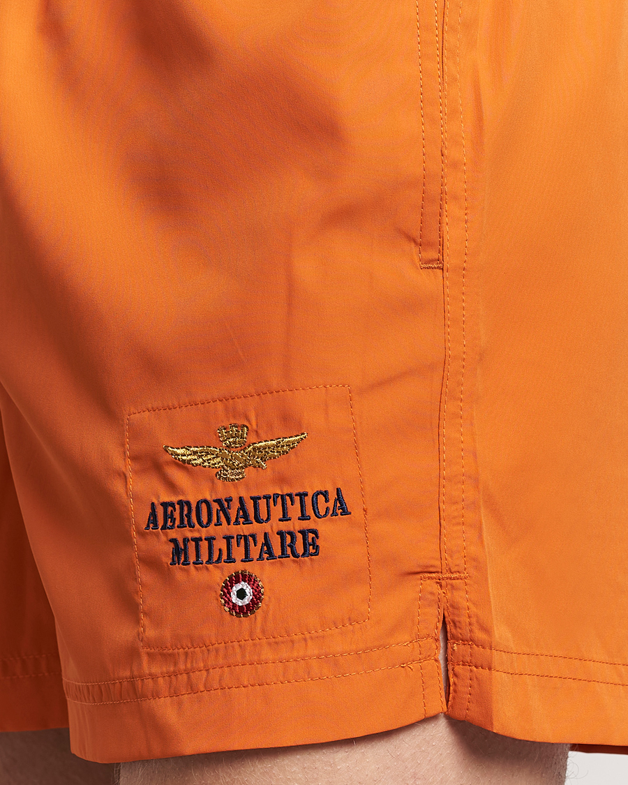Homme | Maillots De Bain | Aeronautica Militare | Costume Swim Shorts Carrot Orange