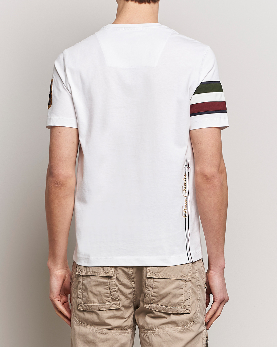 Homme | T-shirts | Aeronautica Militare | Tricolori Crew Neck T-Shirt Off White