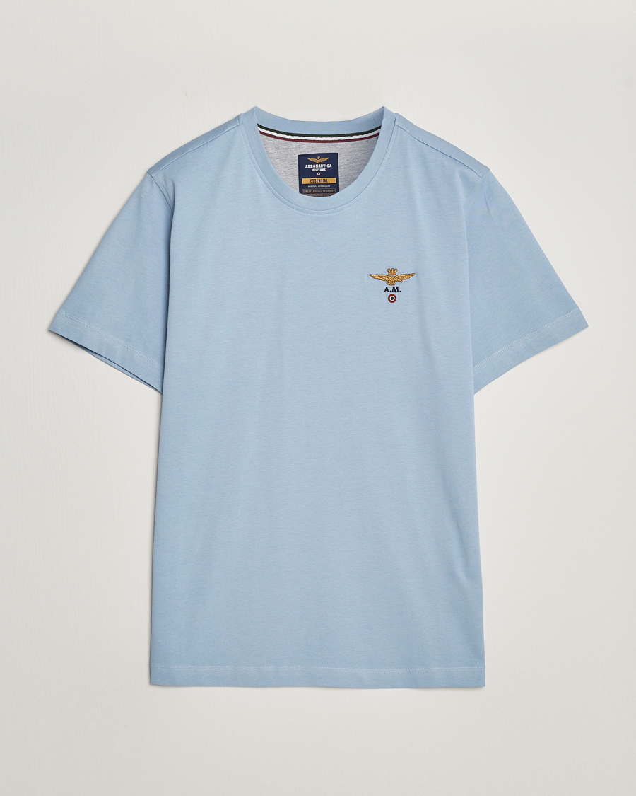 Homme | T-shirts | Aeronautica Militare | TS1580 Crew Neck T-Shirt Glacier Blue
