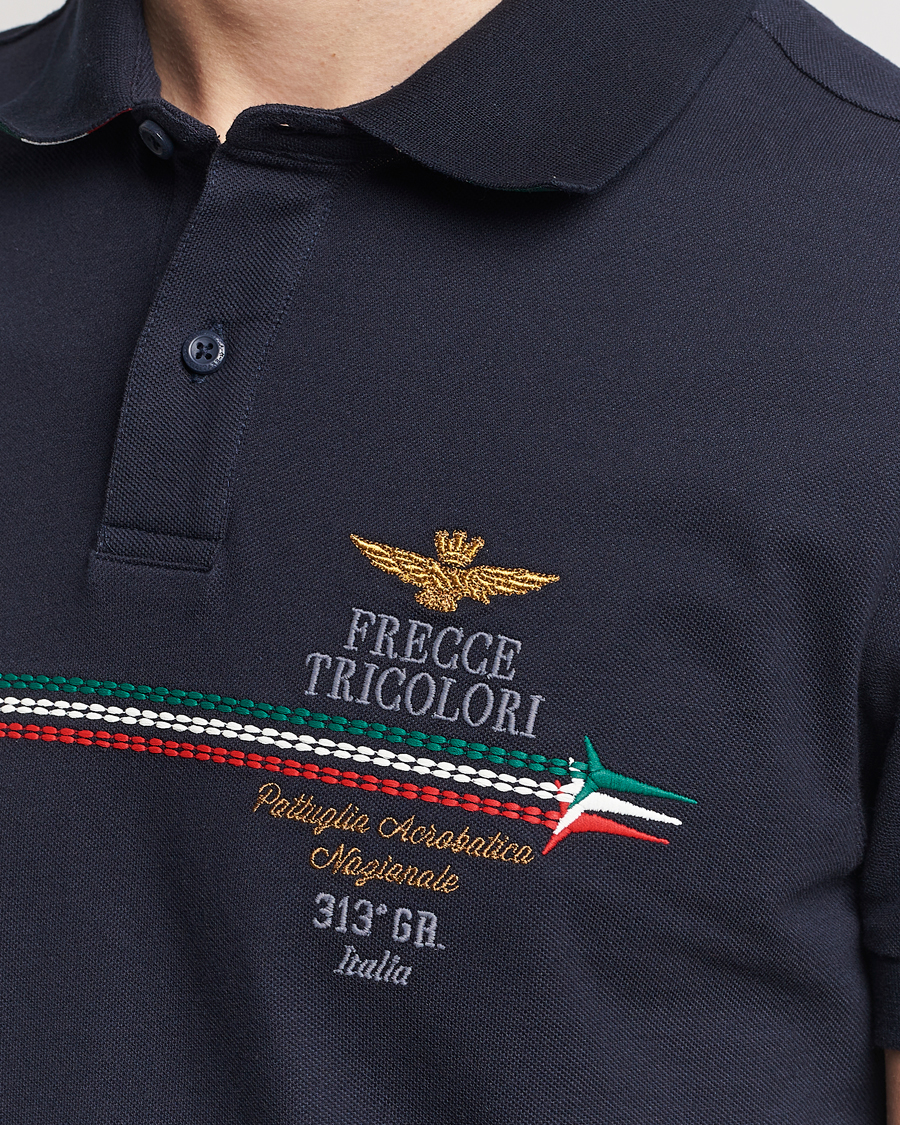 Homme | Polos | Aeronautica Militare | Contrast Collar Polo Navy