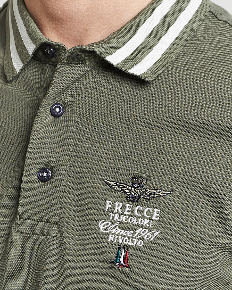 Homme | Polos | Aeronautica Militare | Tipped Polo Verde Green