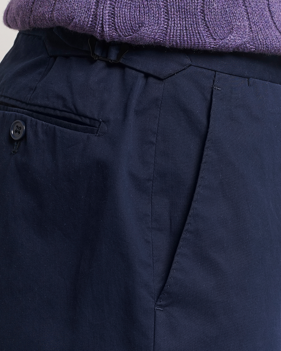 Homme | Pantalons | Ralph Lauren Purple Label | Cotton Poplin Trousers Spring Navy
