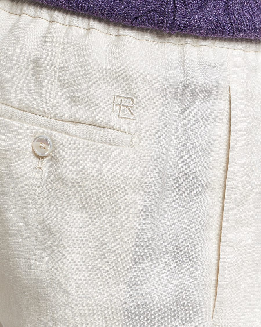 Homme | Shorts | Ralph Lauren Purple Label | Linen/Silk Drawstring Shorts White