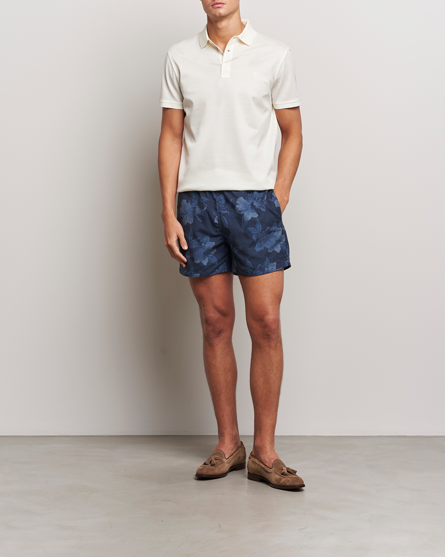 Homme | Maillots De Bain | Ralph Lauren Purple Label | Amalfi Swim Shorts Navy Hibiscus