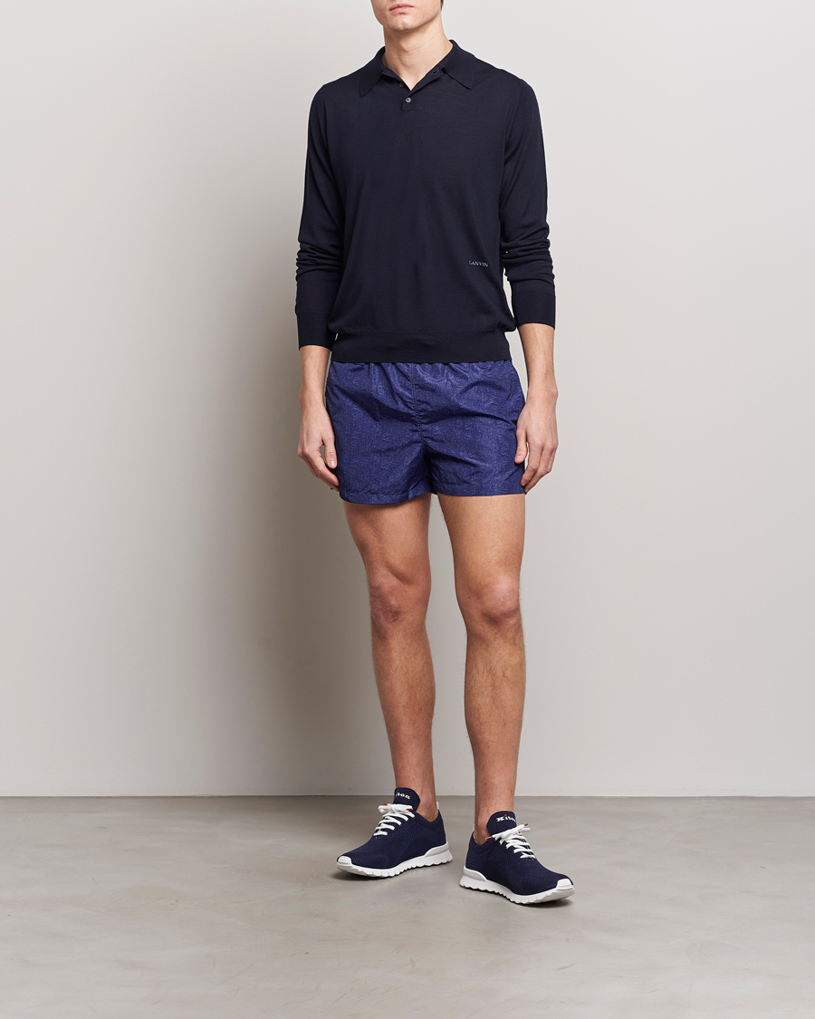 Homme | Maillots De Bain | Kiton | Nylon Swim Shorts Navy