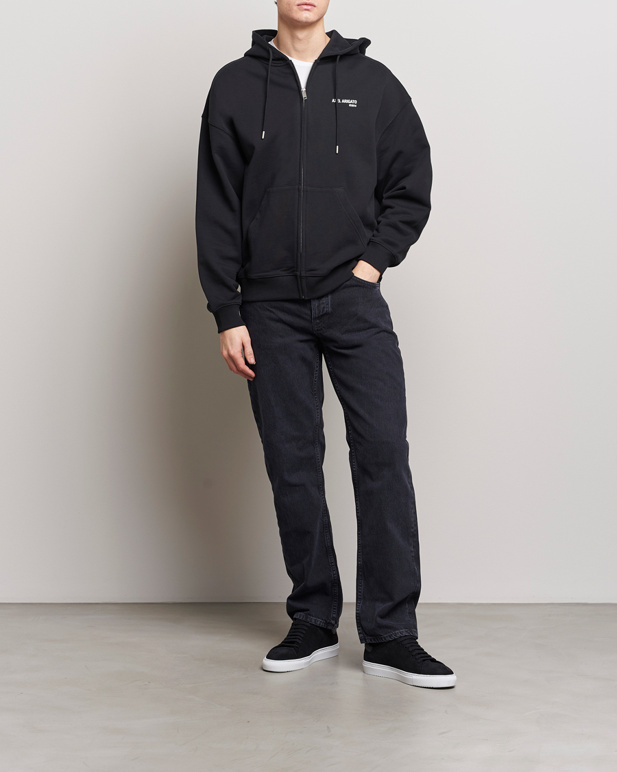 Homme | Pulls Et Tricots | Axel Arigato | Field Full Zip Hoodie Black