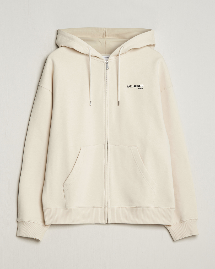 Homme | Pulls Et Tricots | Axel Arigato | Field Full Zip Hoodie Pale Beige
