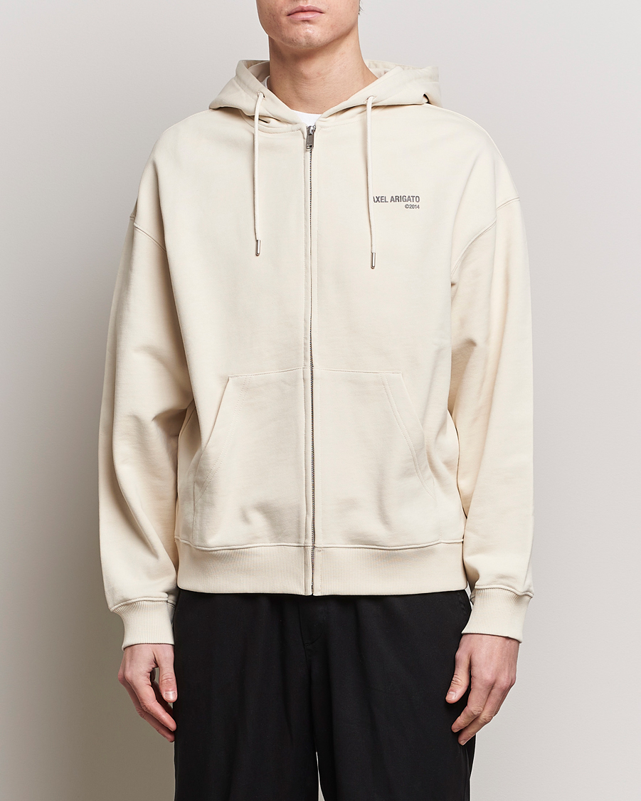 Homme | Pulls Et Tricots | Axel Arigato | Field Full Zip Hoodie Pale Beige