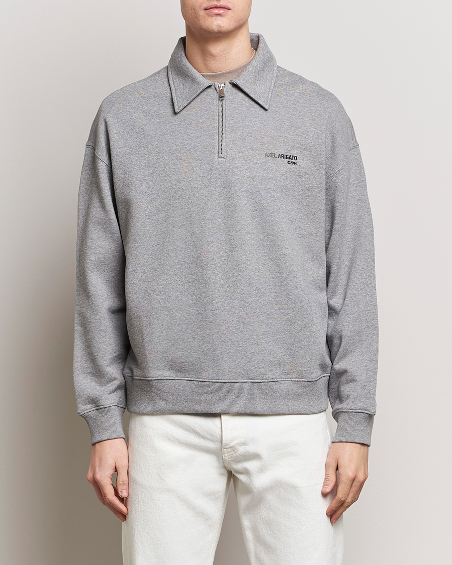 Homme | Vêtements | Axel Arigato | Remi Half Zip Sweater Grey Melange