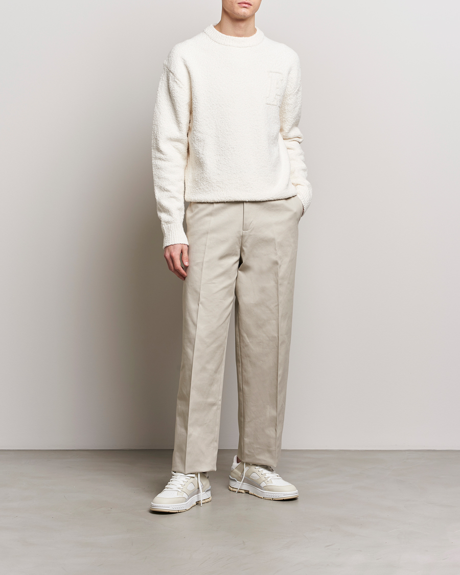 Homme | Pantalons | Axel Arigato | Serif Relaxed Fit Trousers Pale Beige