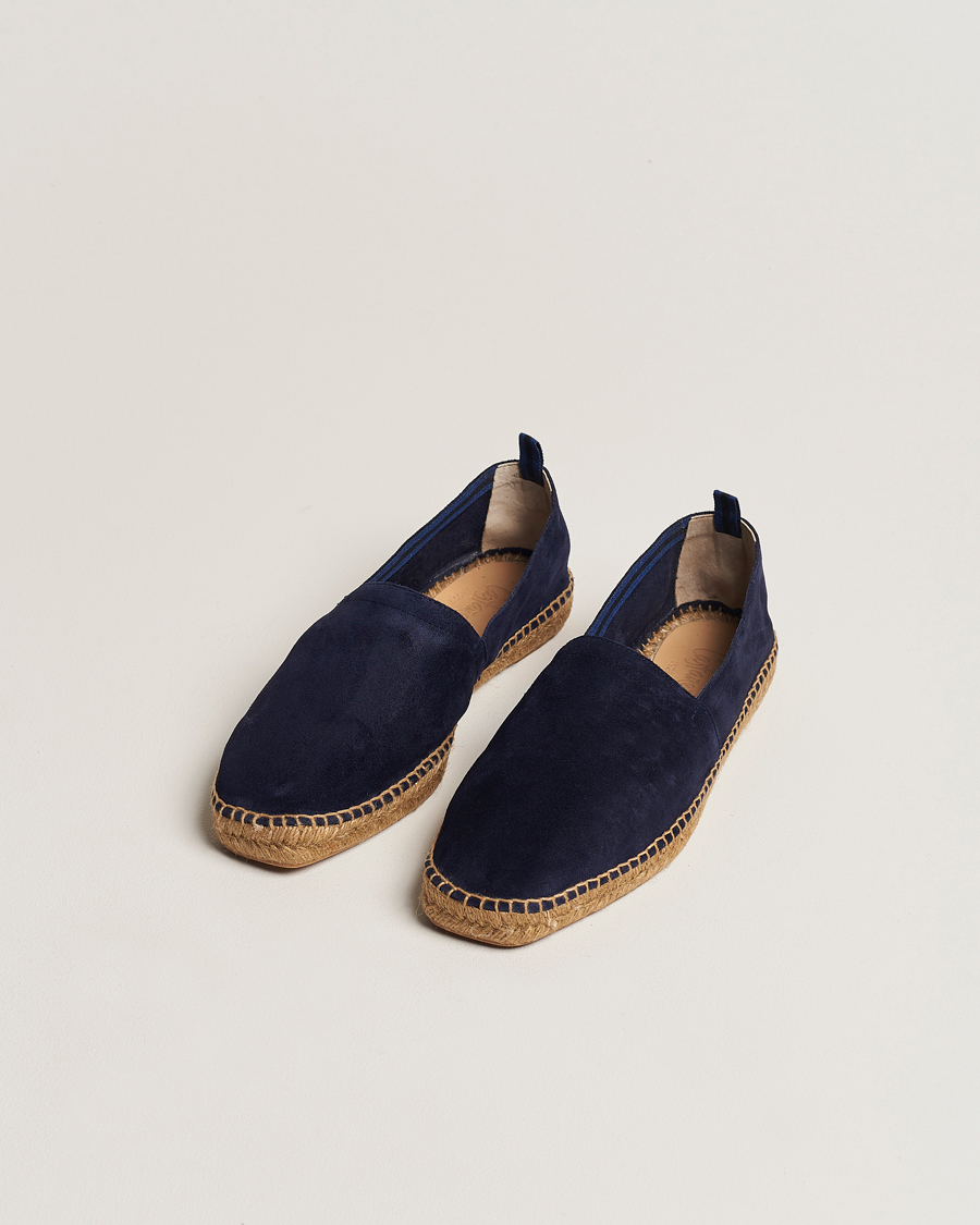 Homme | Espadrilles | Castañer | Pablo Casual Suede Espadrilles Azul Oscuro