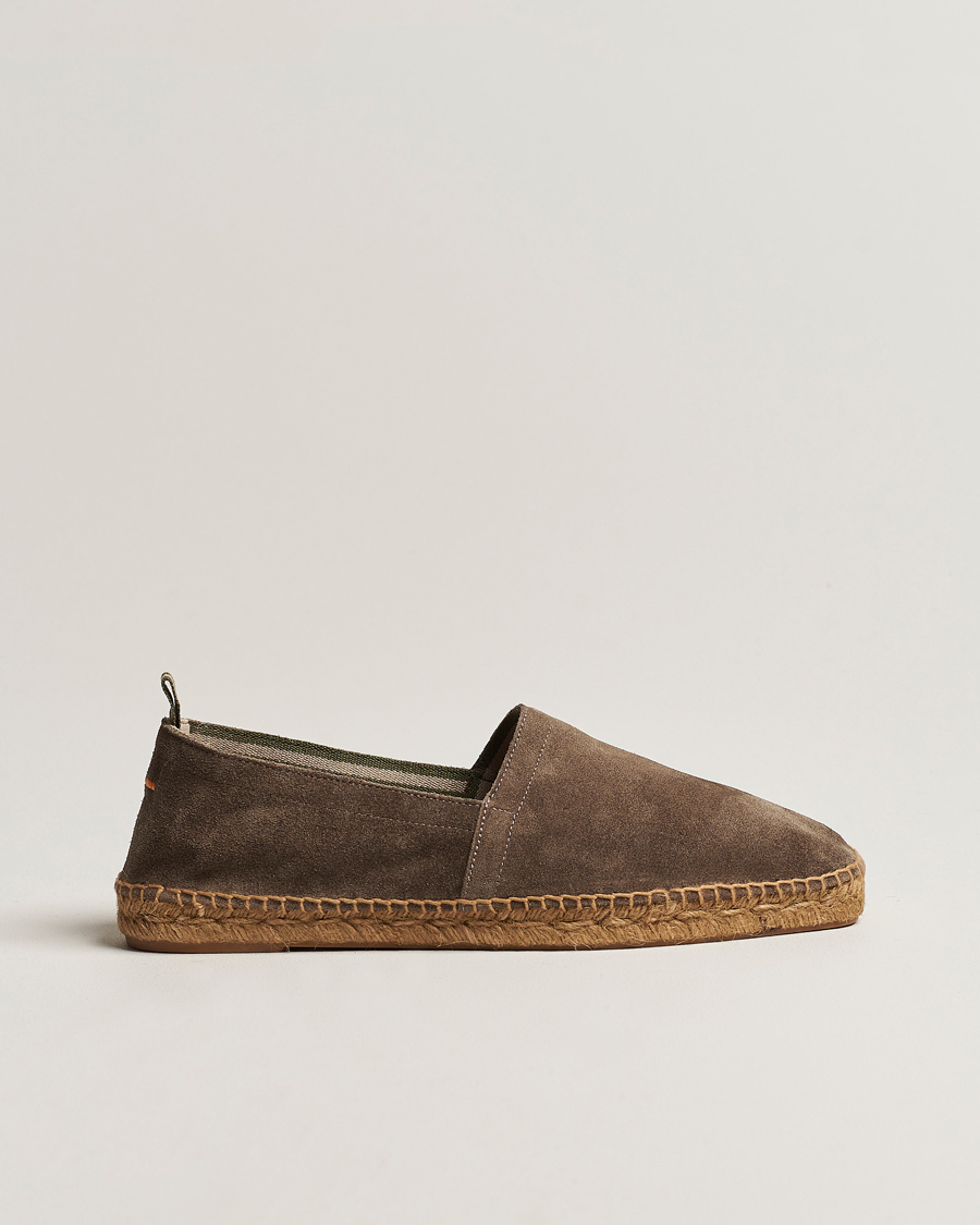 Homme | Castañer Pablo Casual Suede Espadrilles Topo | Castañer | Pablo Casual Suede Espadrilles Topo