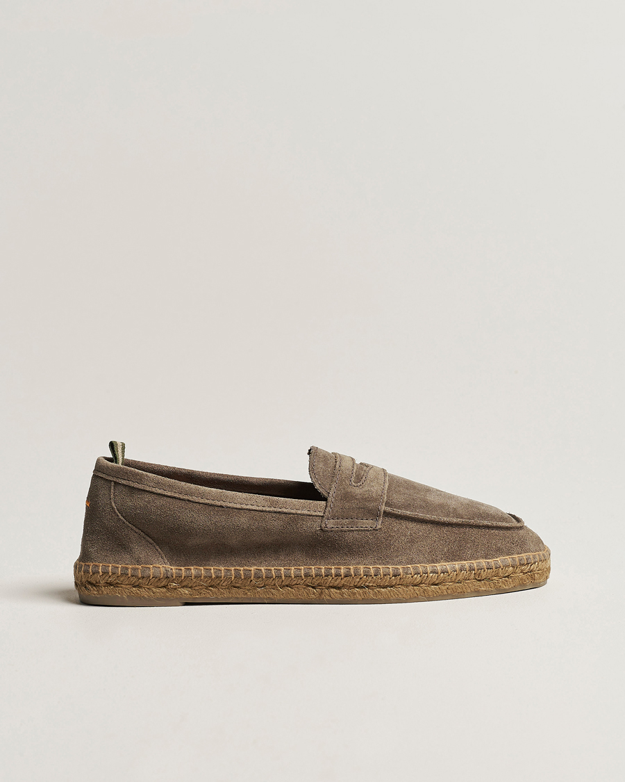 Homme | Espadrilles | Castañer | Nacho Casual Suede Loafers Topo